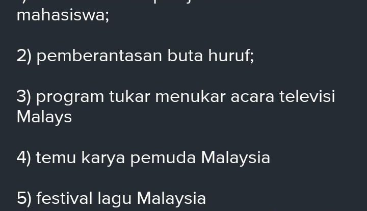 Kerja Sama Malaysia dengan Indonesia di Bidang Kebudayaan adalah